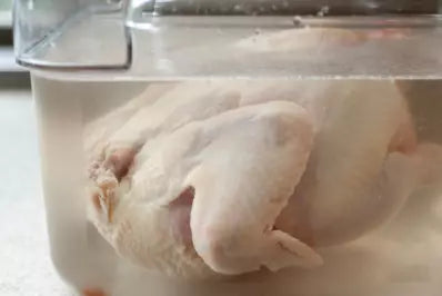 Chicken in brine solution
