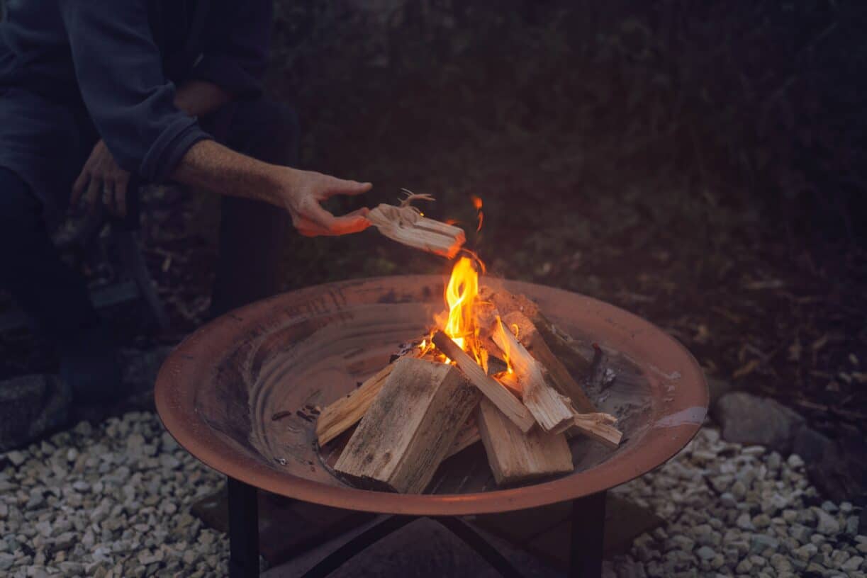 backyard fire pit