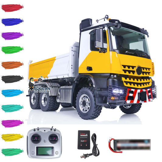 Double E 1/14 Hydraulic RC Dump Truck 6x6 FMX Remote Control Dumper Cars  Hobby Model DIY RTR Toy Gift for Adults Children