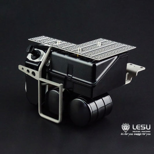 Lesu 93mm Metal Tool Box For 1/14 Rc Diy Tamiya Man Tractor Truck