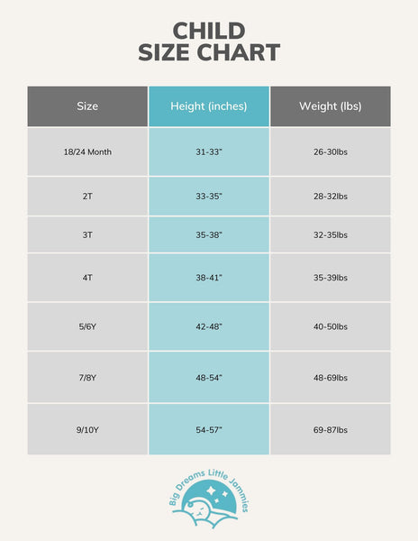 Child size chart