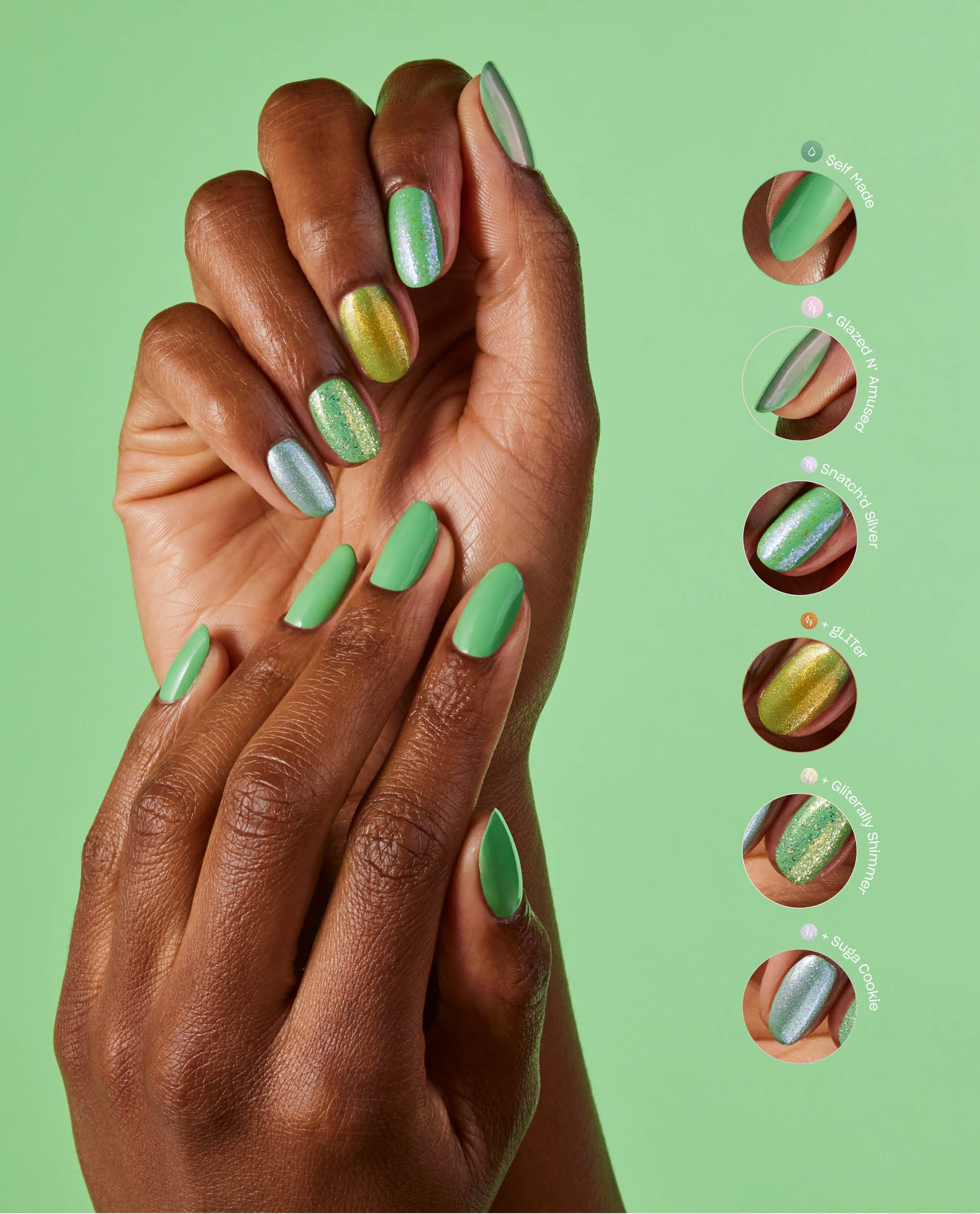 Pistachio nails Inspo 🍈🐰 | Stylish nails, Green nails, Gel nails