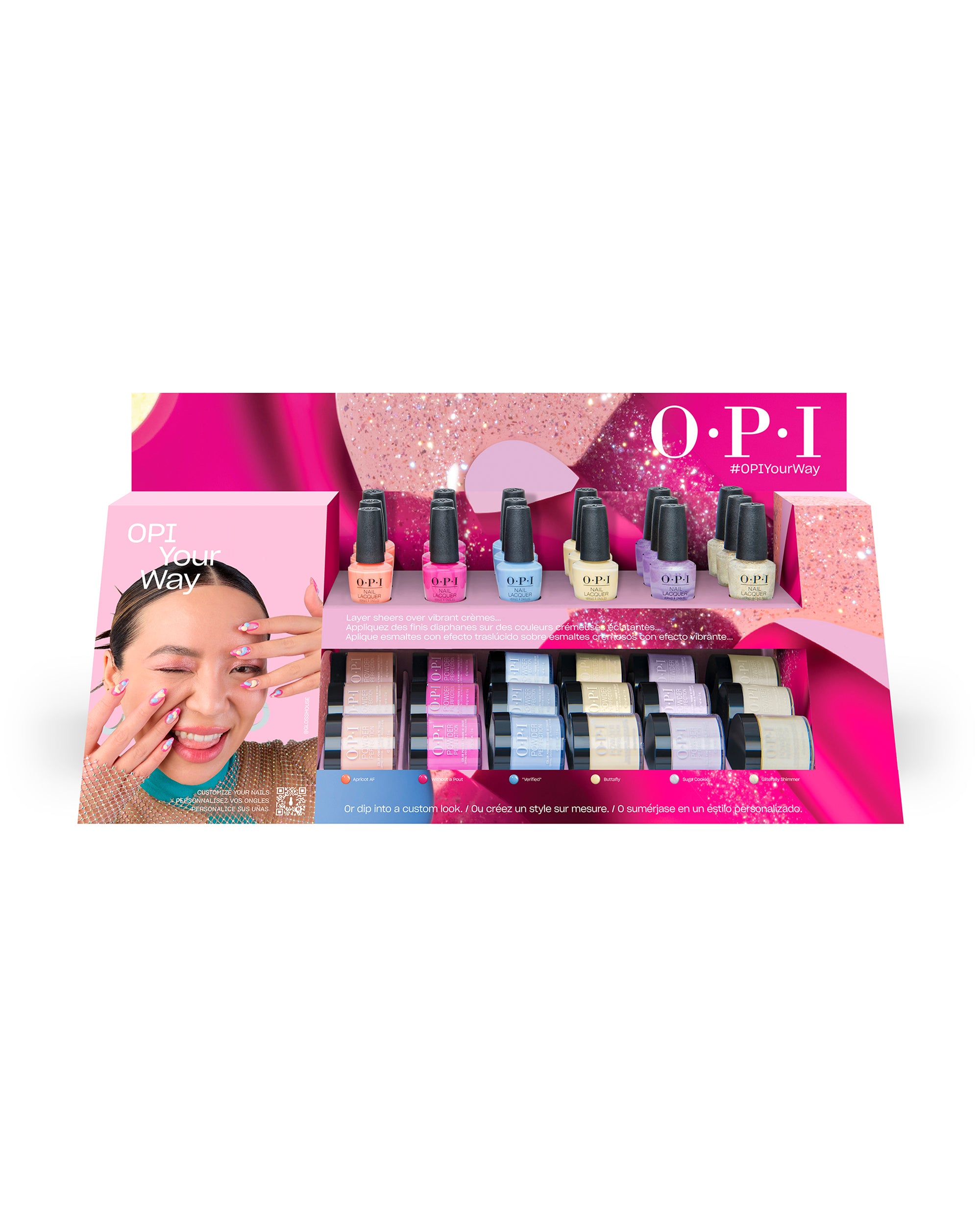 OPI Your Way Dipping Powder 36PC Chipboard Display