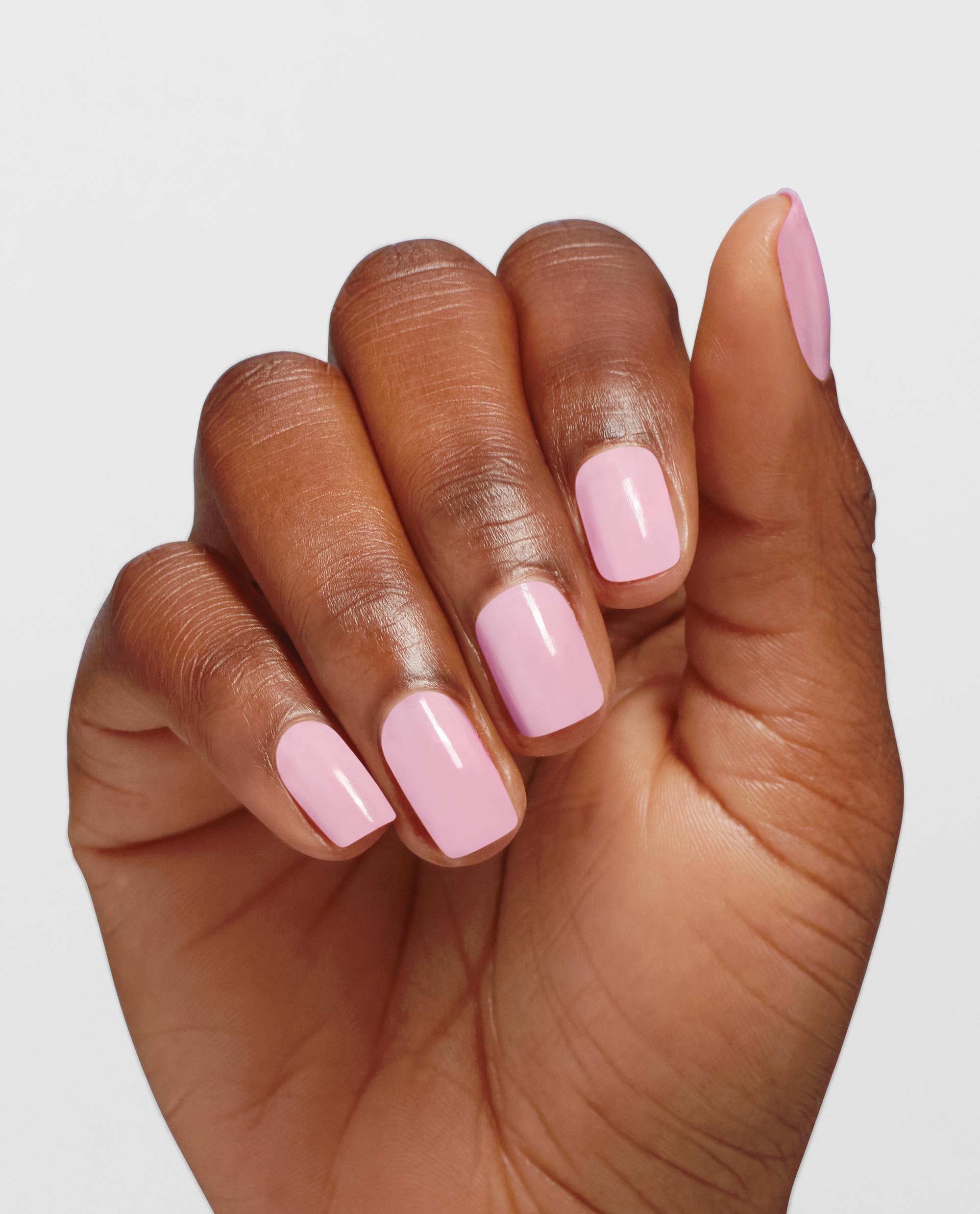 Sheer soft iridescent pink nail polish - Stuck on You - ella+mila