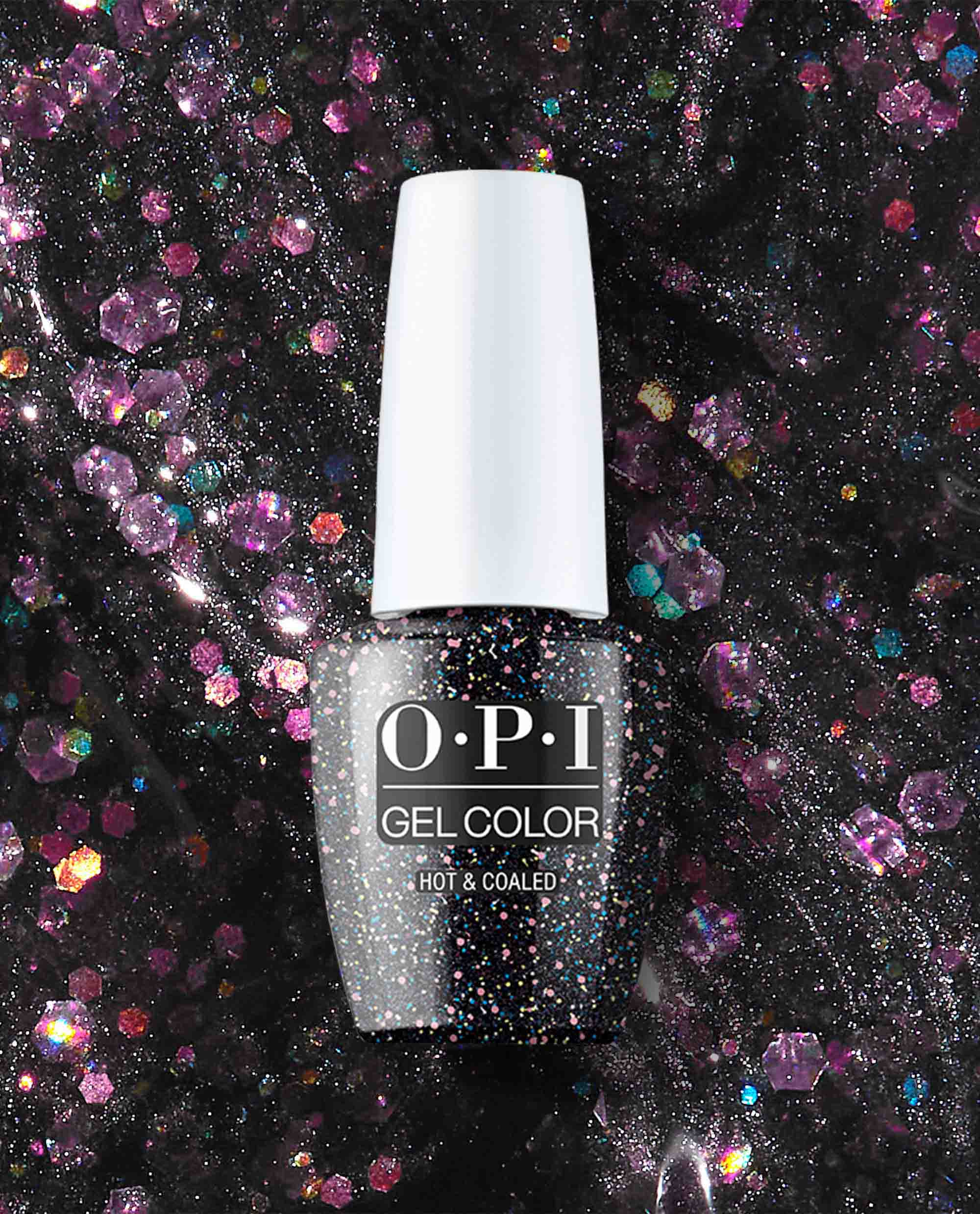 OPI®: Hot & Coaled - Black Multicolored Glitter Gel Nail Polish