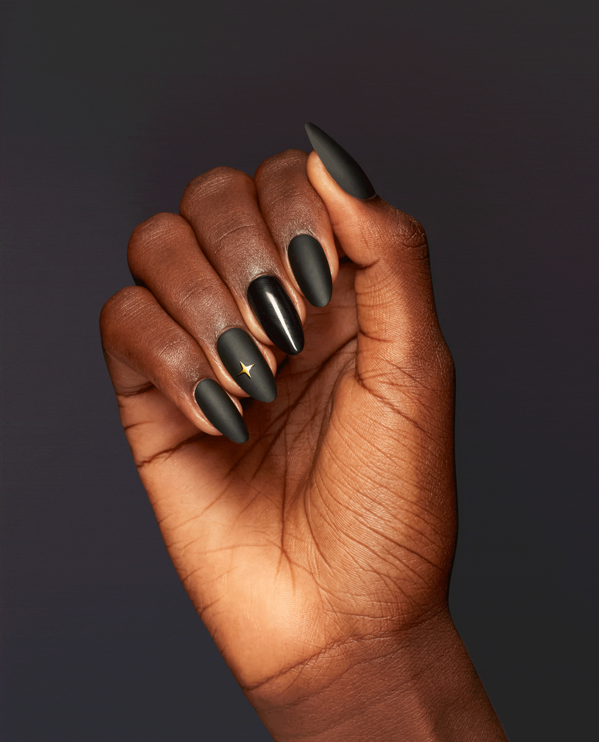 OPI Leo AF Gold Press On Nails GIF