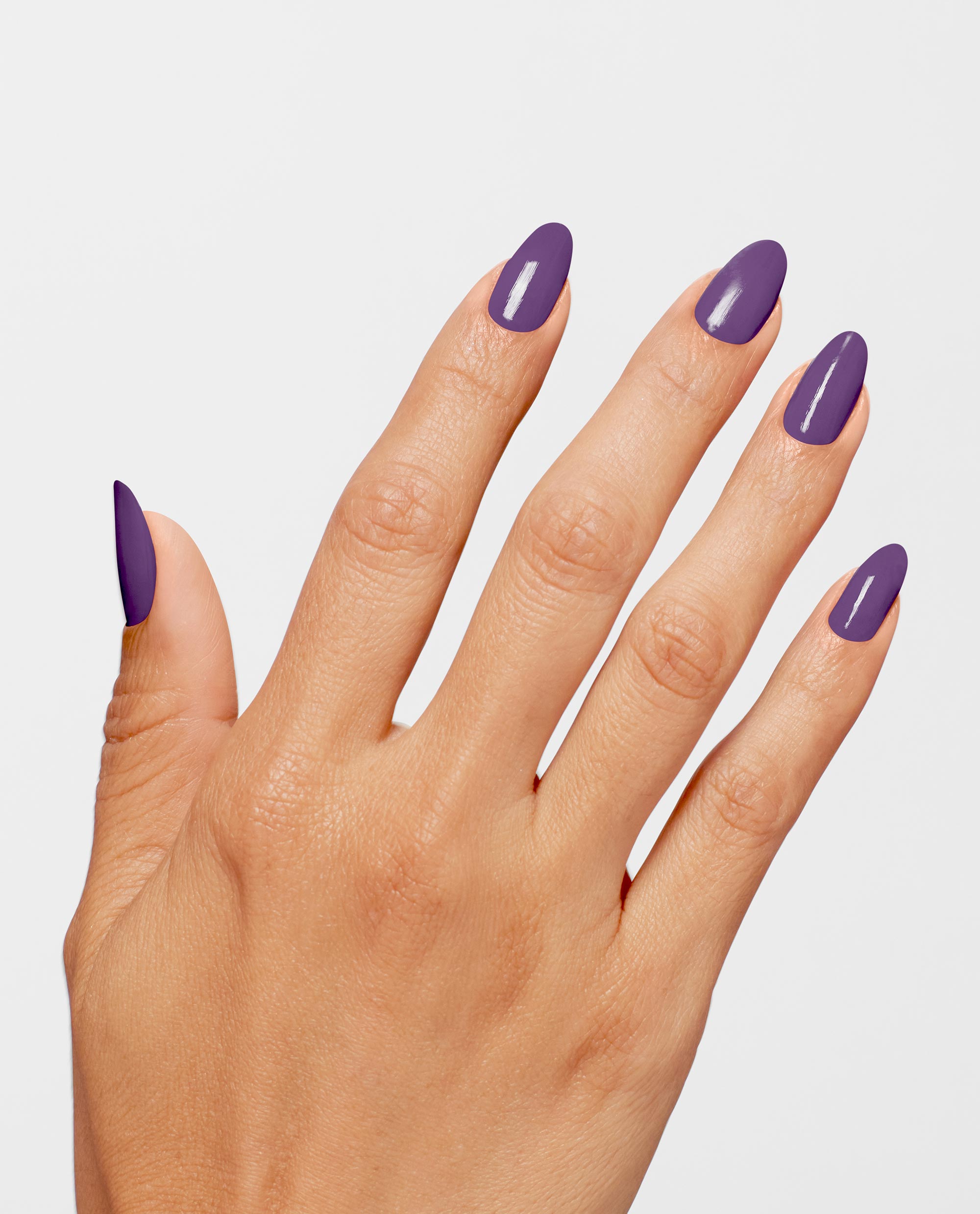 Dark purple glitz shellac manicure on the natural nail some simple clean  nail art | Needy Nails Taupo | Acrylics, Gel, LED, Nail Art Design