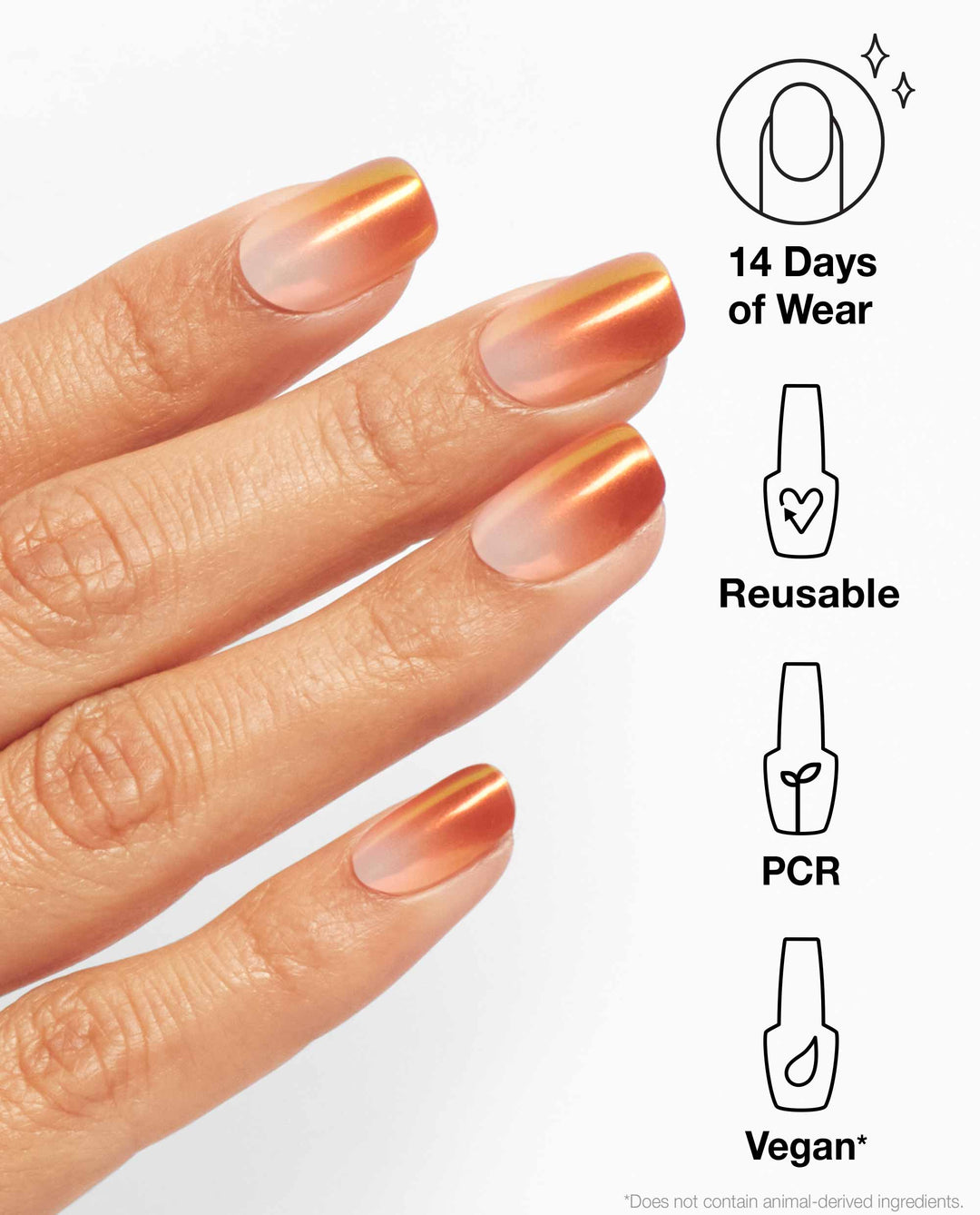 OPI Practical Virgo Magic Bronze Press On Nails Benefits