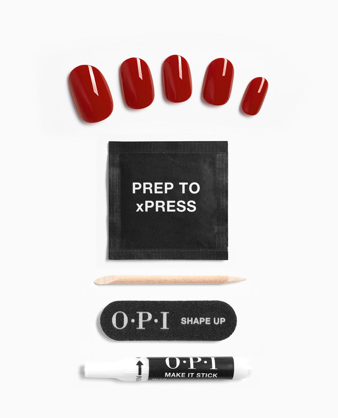 OPI Big Apple Red - Short Red Press-on Nails Product