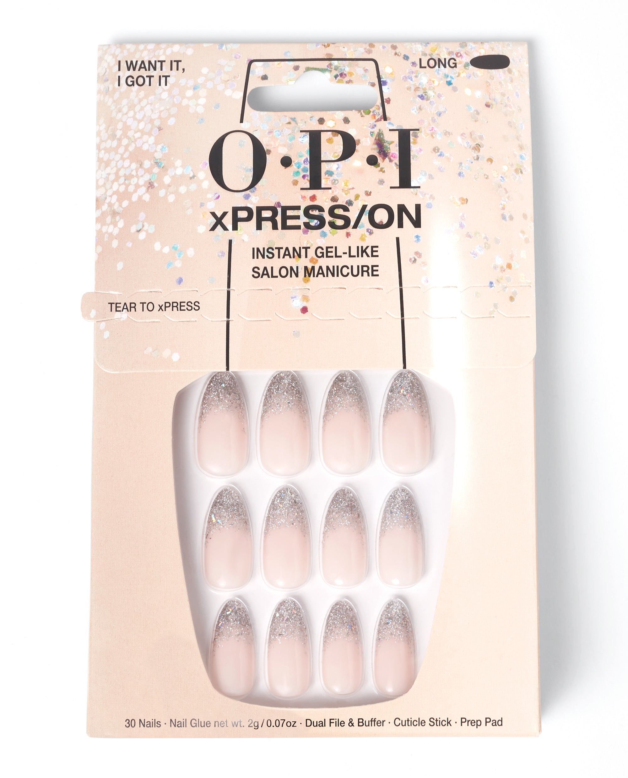 OPI I Want It, I Got It Nude Press-on Nails