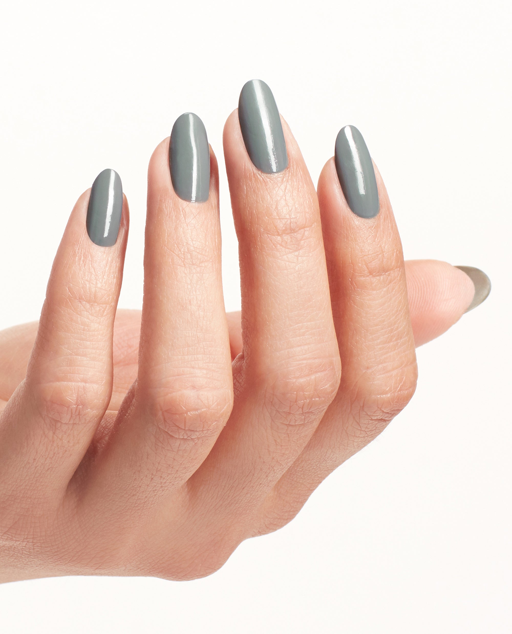 OPI Suzi Talks with Her Hands Gray Nail Polish Mani