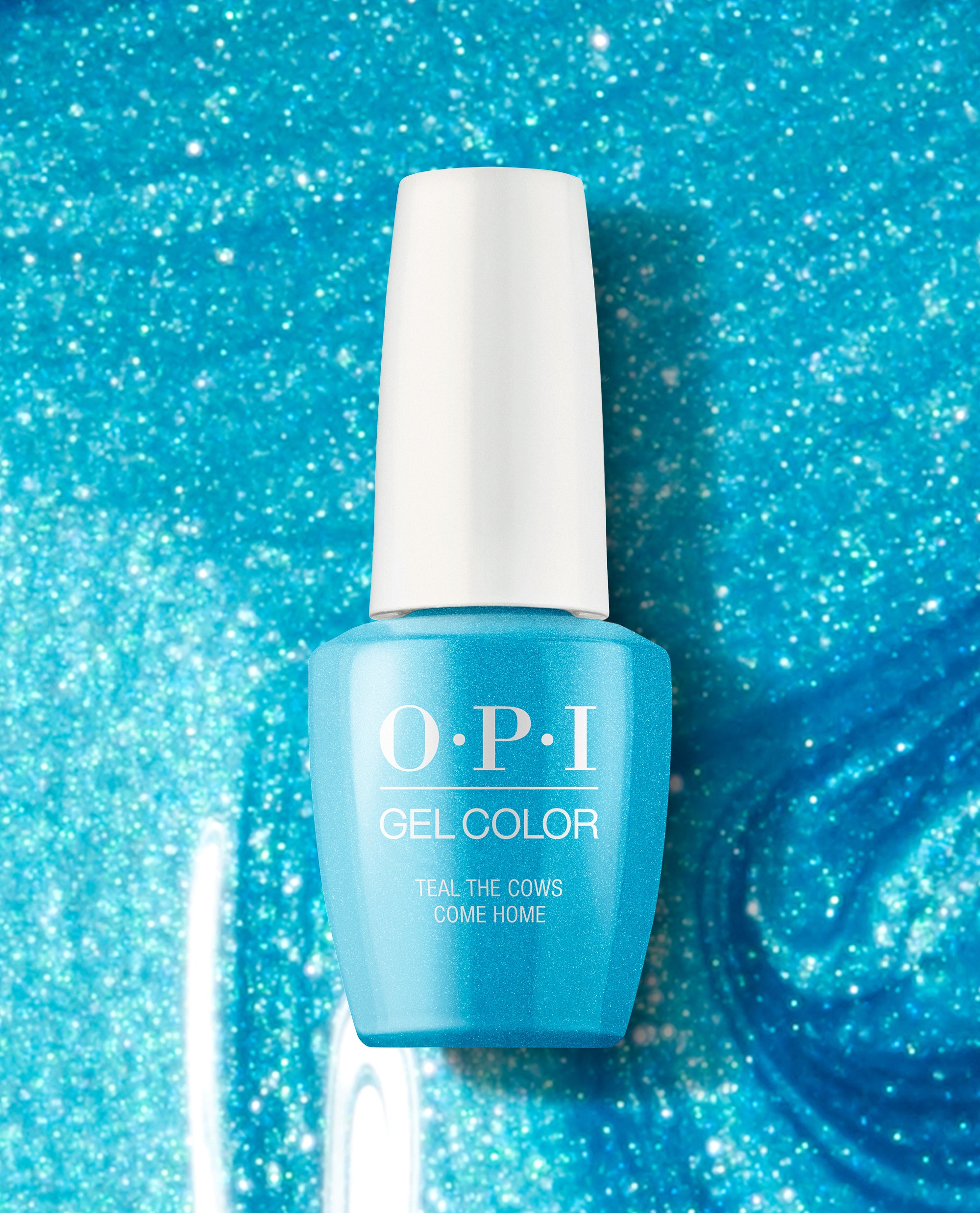 OPI Teal the Cows Come Home Blue Gel Nail Polish