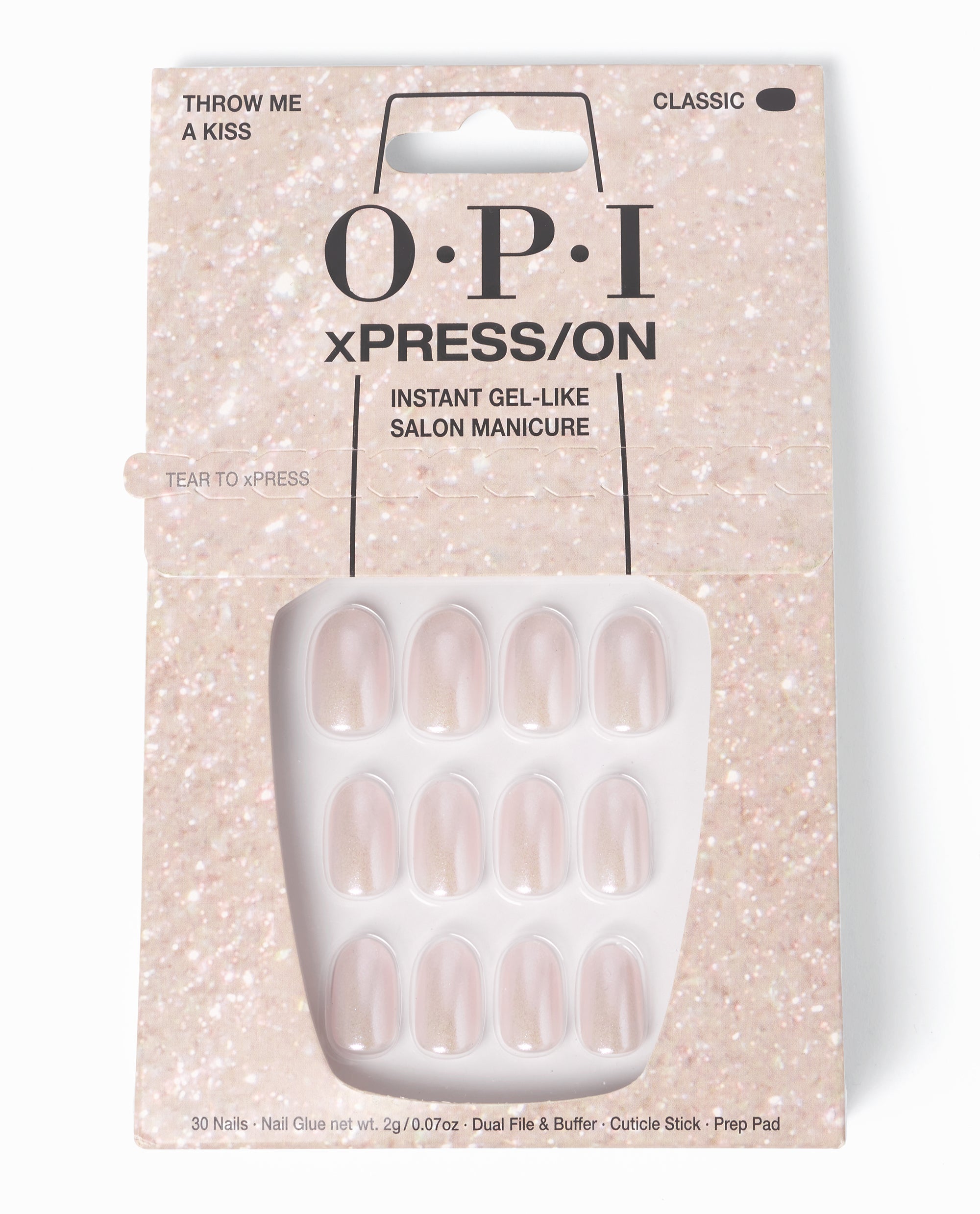 OPI Throw Me a Kiss - Short Pink Press-on Nails