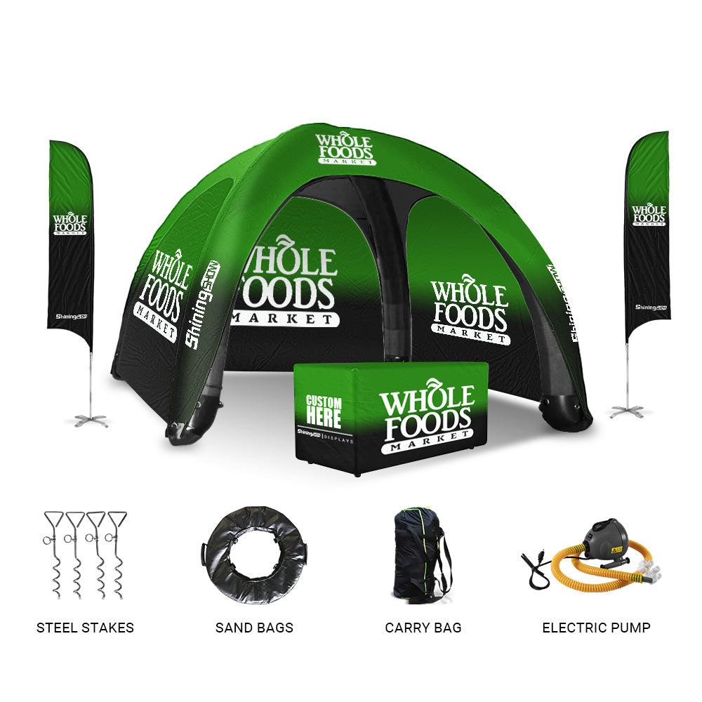 10x10 inflatable tent set