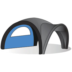 Inflatable tent wall