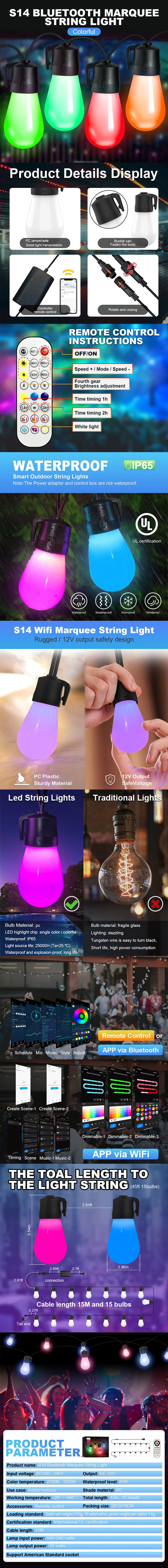 ShiningShow-Smart-String-Lights,15m-Colored-Patio-Lights-Works-By-Bluetooth-or-wifi,-15-Shatterproof-RGBW-Bulbs,-Waterproof-Hanging-Lights-for-Outdoor-Patio,-Backyard,-Porch,-Deck,-Pool,-Party5