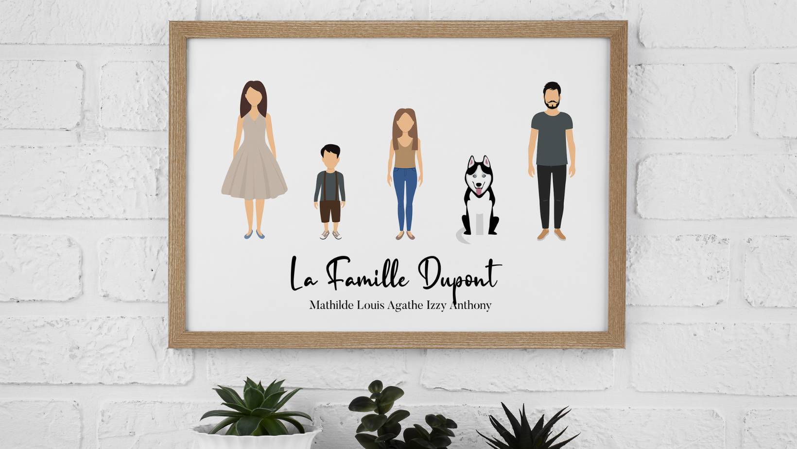 Affiche famille personnalisée