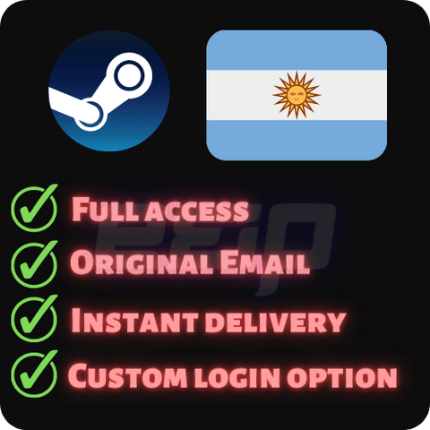 Argentina Steam Account Full Access Original Email Instant Delivery Custom Login Option