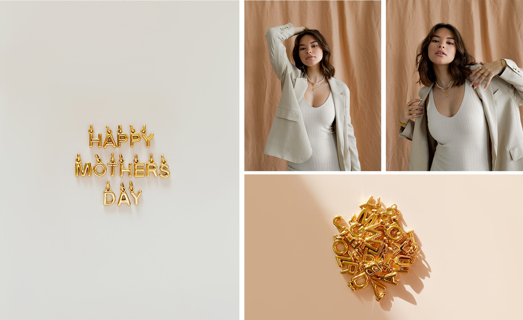 Happy Mother's Day — meet the collection including the Jolie Necklace and Puff Letter Charms