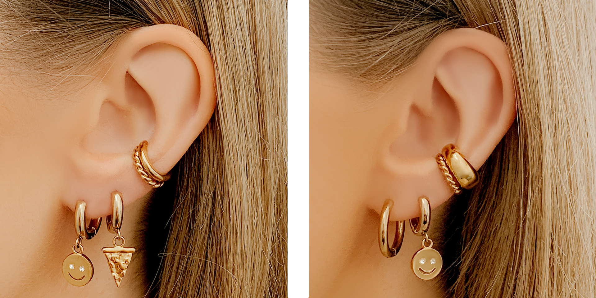 Two Piercing Earring Stack Ideas