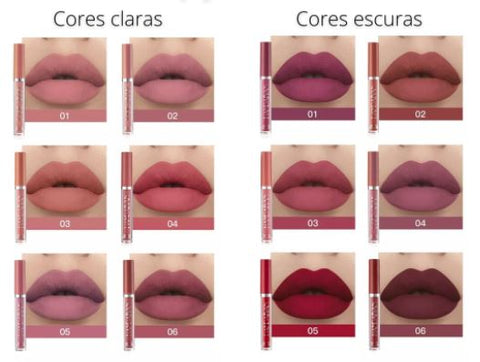 batom liquido matte, batom alta fixação, batom que não sai, batom liquido que não sai, batom liquido, batons max love 24 horas, batom liquido ruby rose, batom ruby rose, batom max love, batom handaiyan