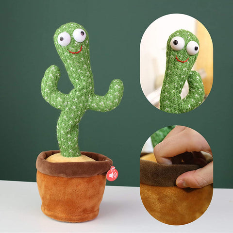 cactus que repete, cactus que dança, cactus dançante, cactus dancarino, cactus brinquedo de pelúcia, cacto de pelúcia canta e dança, cacto dançante e falante, cacto dançante, cacto canta dança e imita