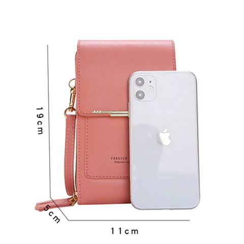 Bolsa Porta Celular Crossbody de Couro Legítimo