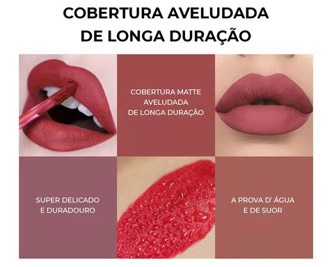 batom liquido matte, batom alta fixação, batom que não sai, batom liquido que não sai, batom liquido, batons max love 24 horas, batom liquido ruby rose, batom ruby rose, batom max love, batom handaiyan