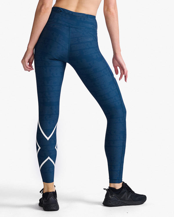 Women's Light Speed Mid-Rise Compression Tights FLINT/LAVENDER