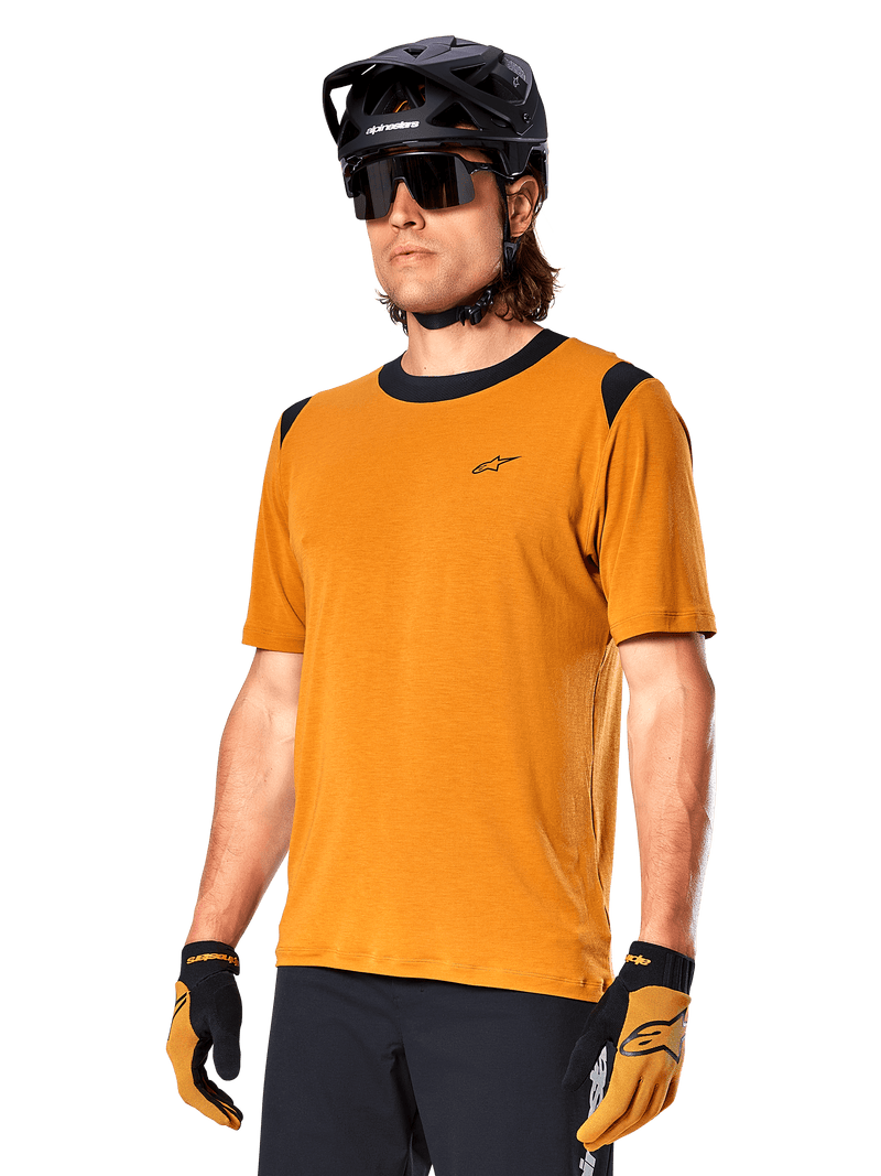 Alpinestars A-Dura Dri Wool Jersey - Short Sleeve Dark Gold, Size  XL