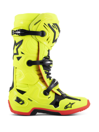 Alpinestars Tech 10 Boots Yellow Fluo Black Red Fluo, Size  13