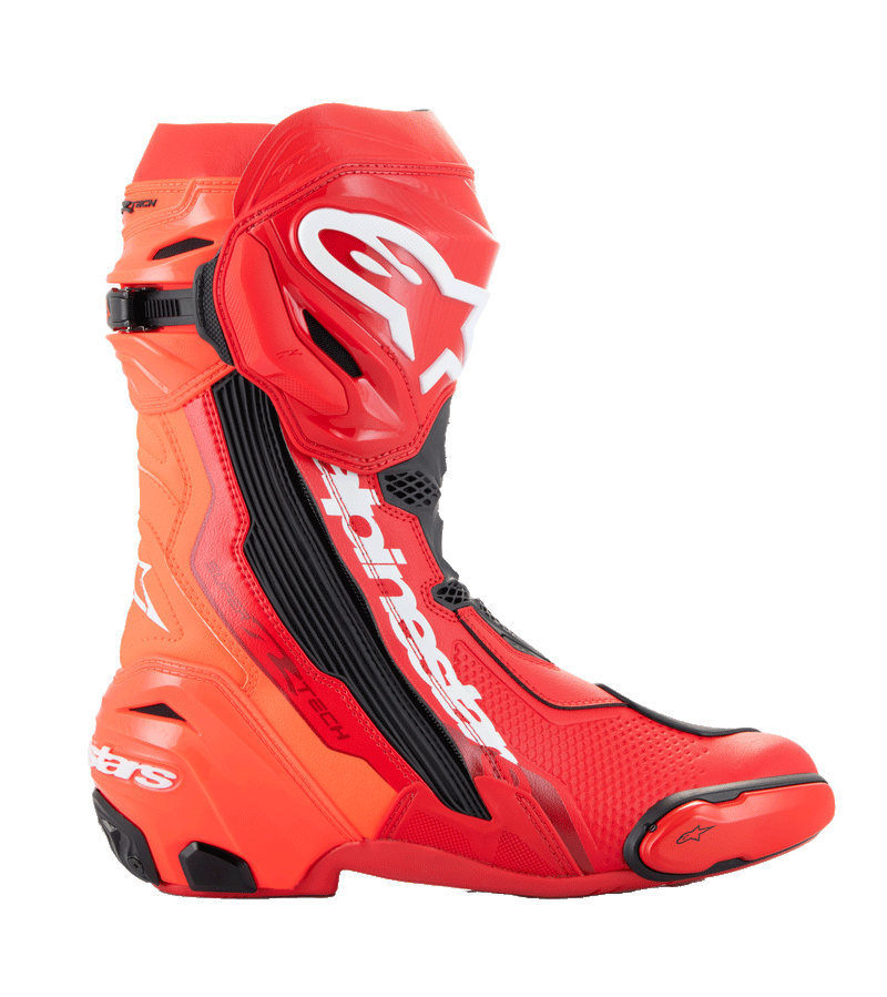 Alpinestars Supertech R Boots Bright Red Red Fluo, Size  41