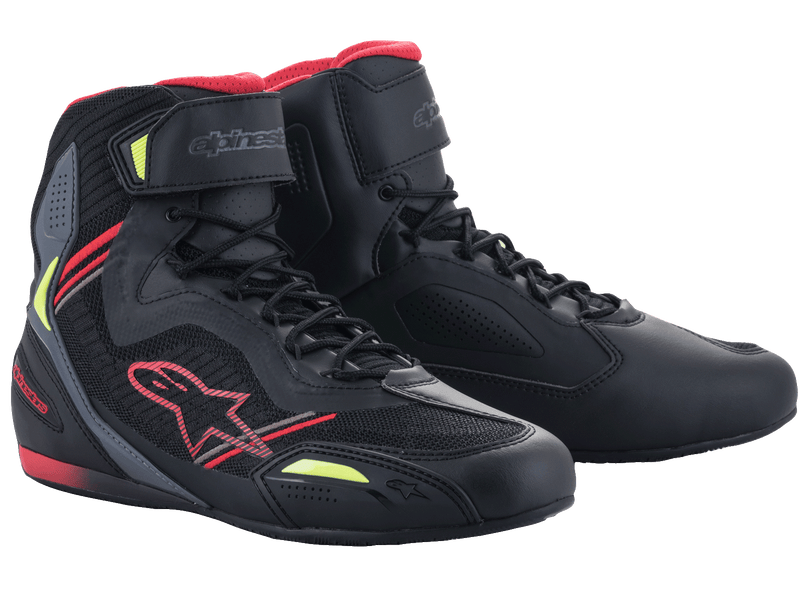 Alpinestars 2023 Faster-3 Rideknit® Shoes Black/red/yellow Fluo, Size  13