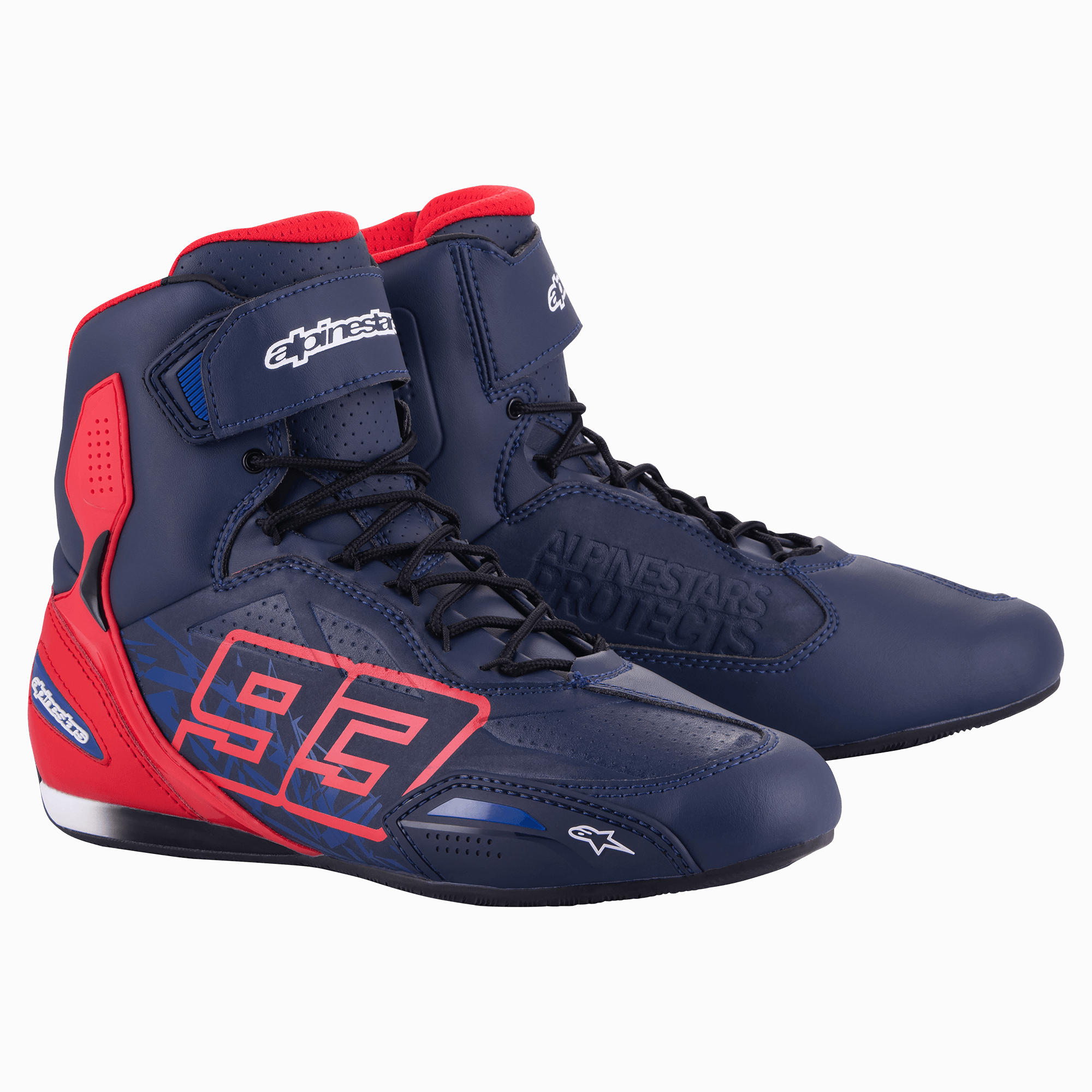 Alpinestars UK Alpinestars Austin Riding Shoe Night Navy/bright Red/sodalite Blue, Size  8