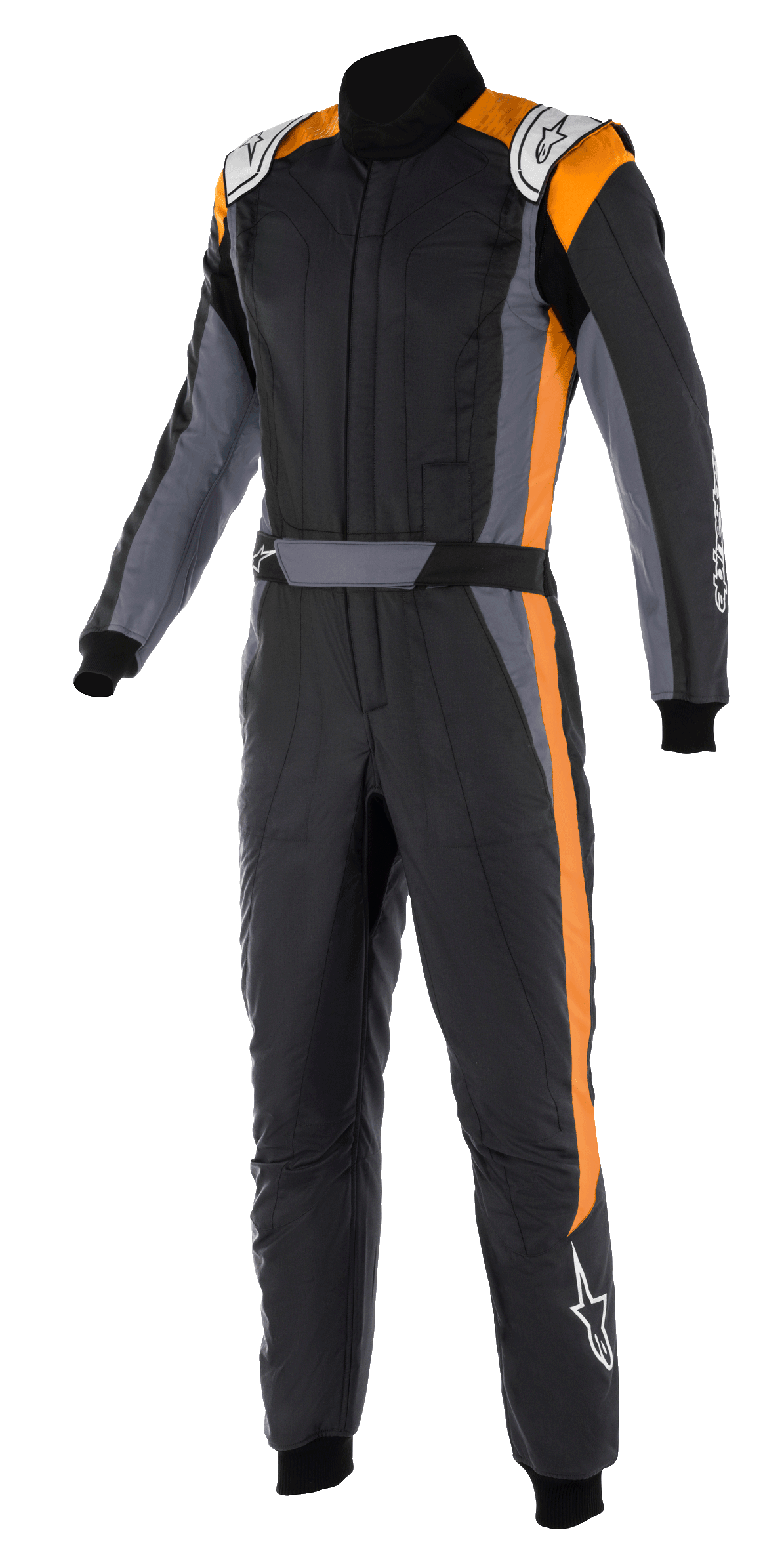 Photos - Motorcycle Clothing Alpinestars GP Pro Comp V2 FIA Suit Black/asphalt/orange Fluo, Size: 56 