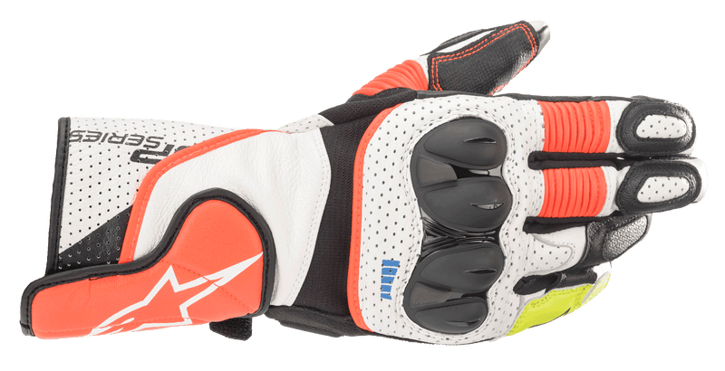 Alpinestars SP-2 V3 Gloves White/red Fluo/black, Size  M