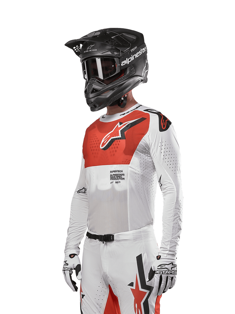 Alpinestars 2024 Supertech Ward Jersey White/hot Orange, Size  M