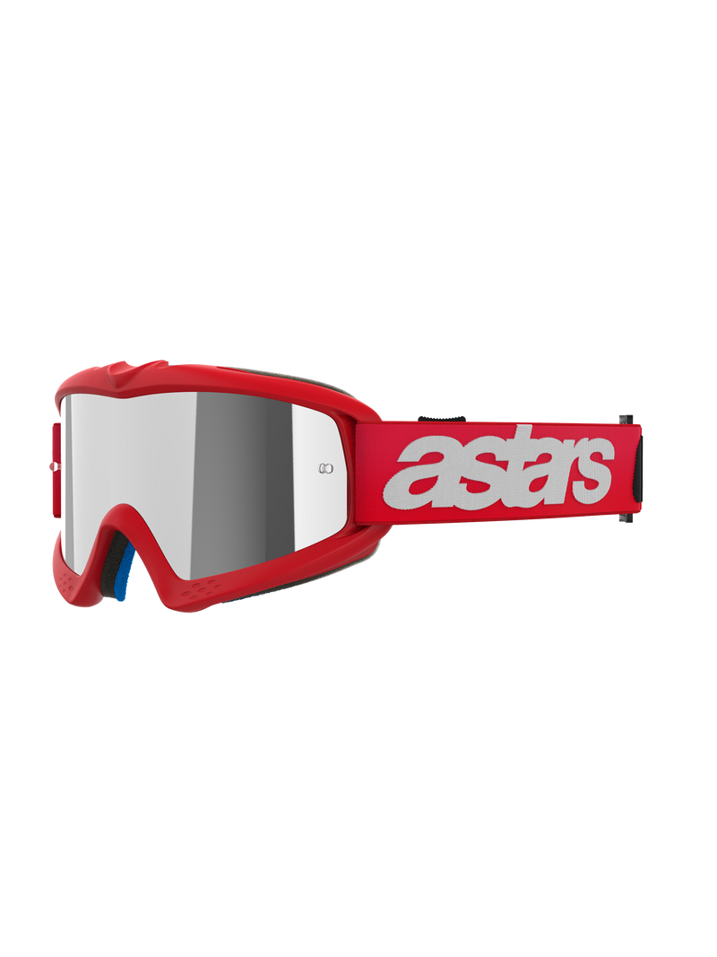Alpinestars Vision Youth Blaze Goggles Red Mirror Silver, Size One Size