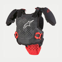 Alpinestars Youth A-5 S Chest Protector Black/white/red, Size  S/M