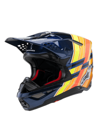 Alpinestars Supertech M10 TLD Edition 25 Helmet ECE06 Dark Blue/orange/yellow Fluo/red Glossy, Size  XL