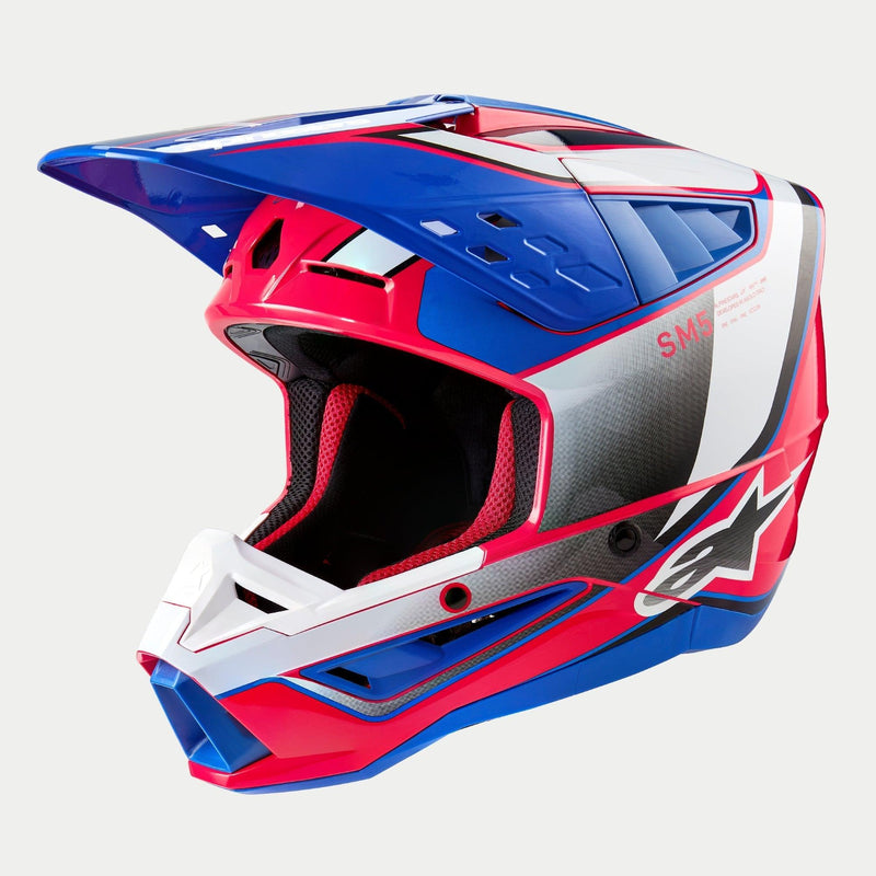 Alpinestars SM5 Sail Helmet ECE White/diva Pink/enamel/blue Glossy