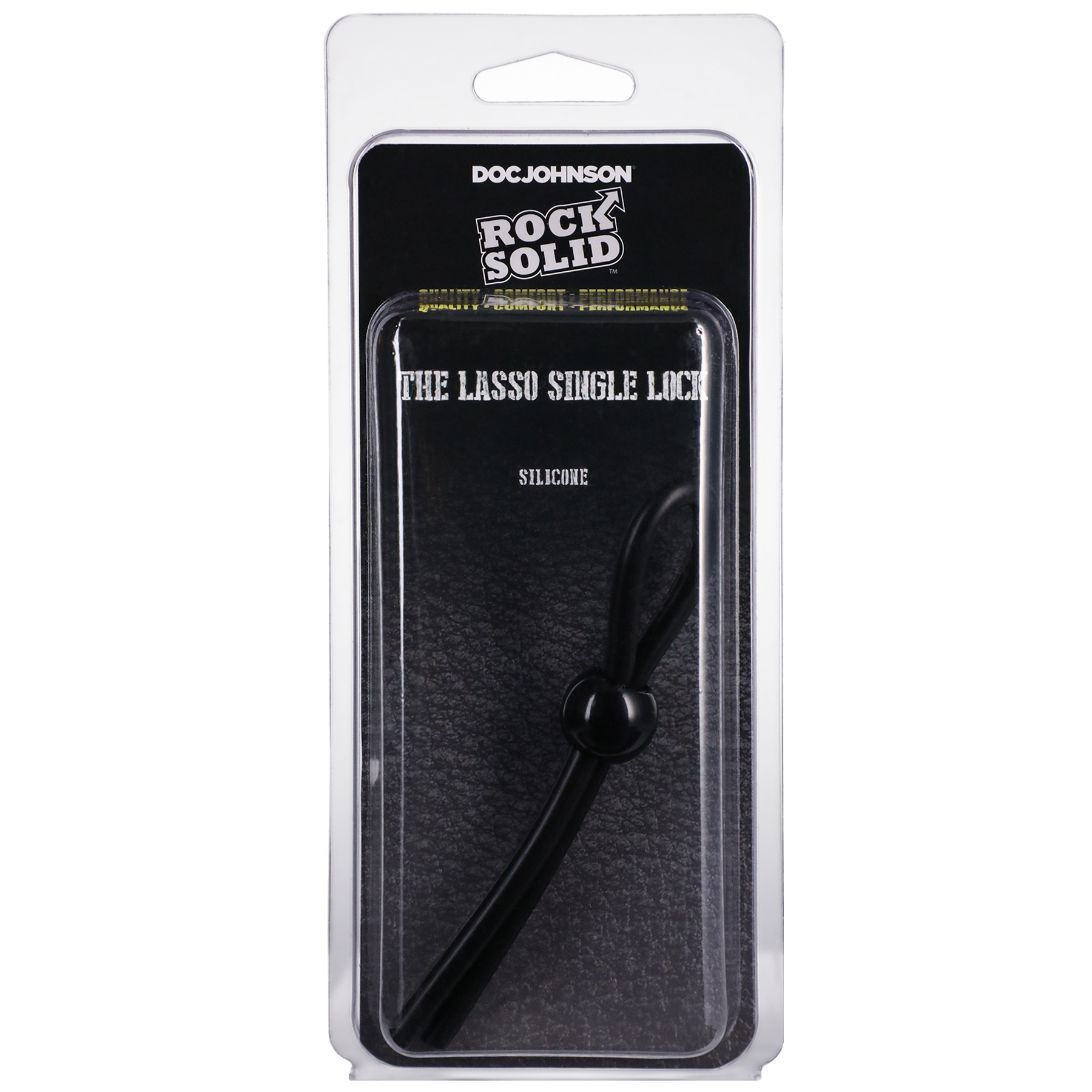 LASSO SINGLE LOCK BLACK - rocksolidmale.com product image