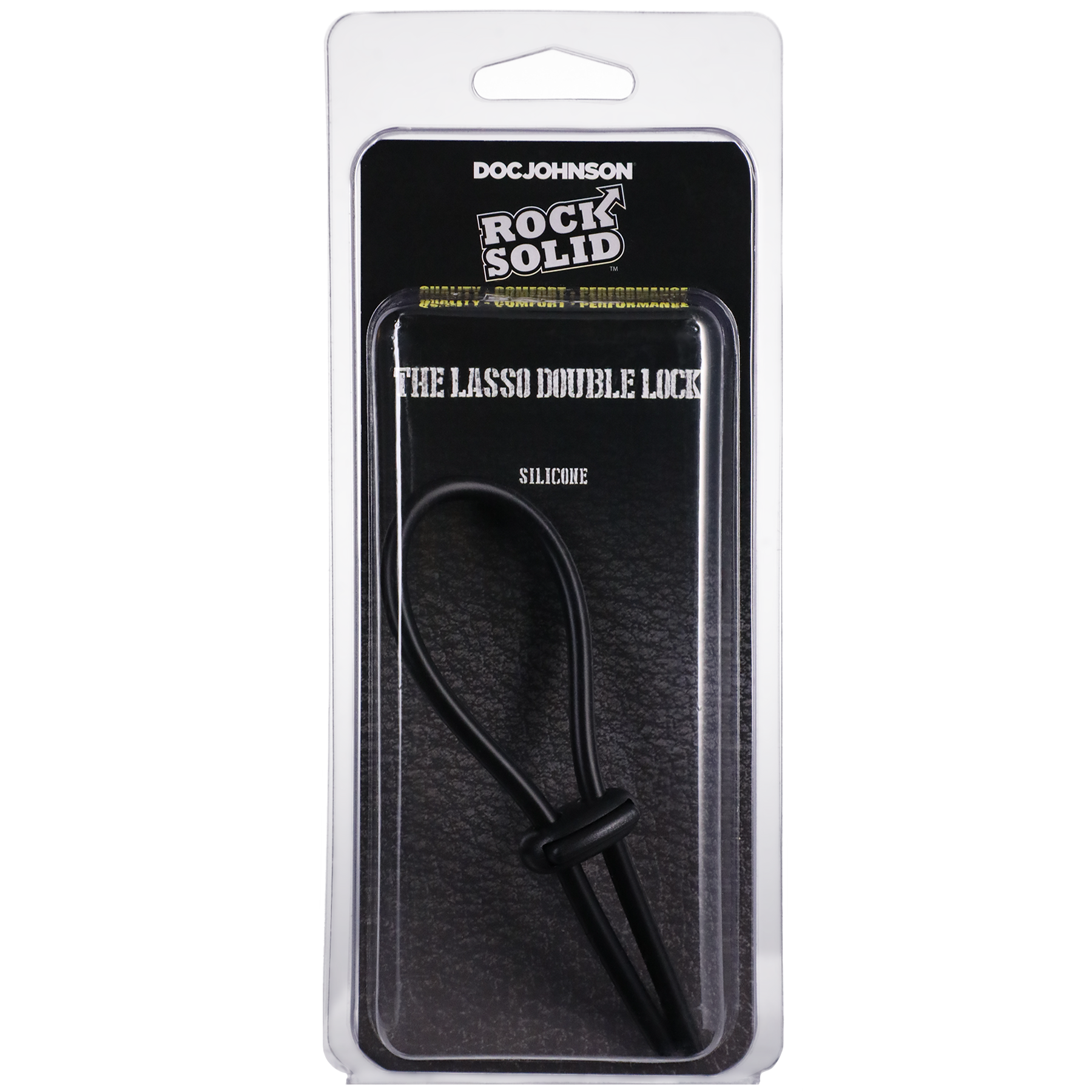 LASSO DOUBLE LOCK BLACK - rocksolidmale.com product image