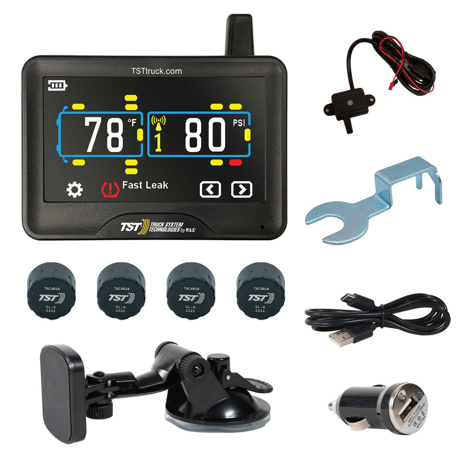 TST 770 TPMS with 6 FLOW THRU Sensors and TOUCH SCREEN Display – TechnoRV