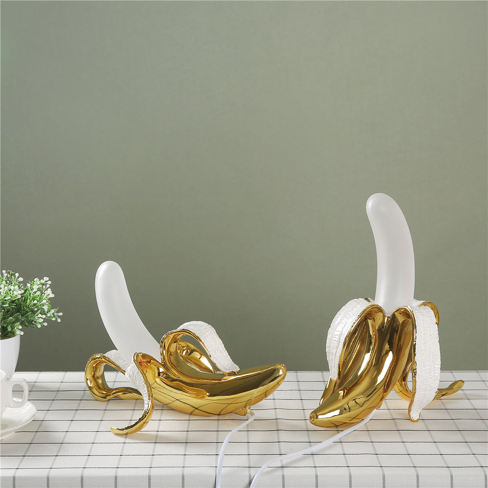 gold banana lamp