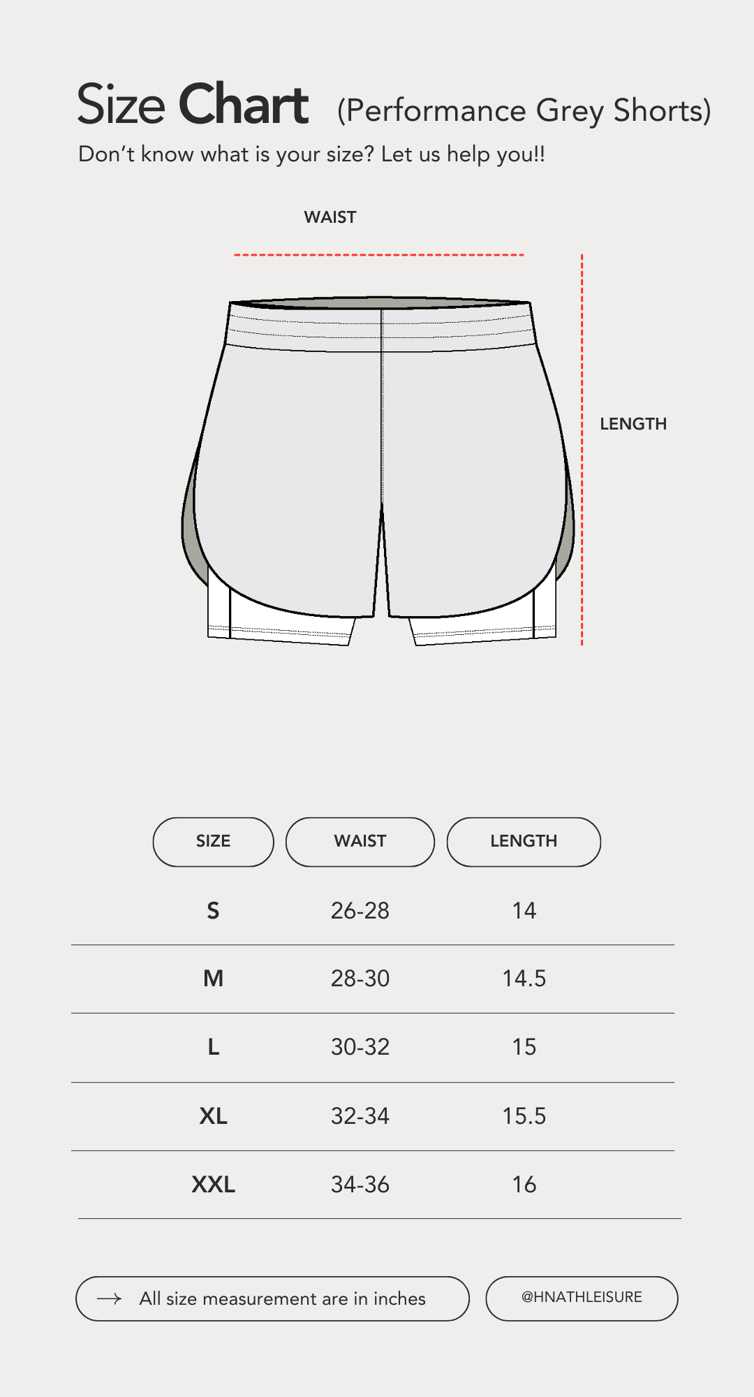 womens performance shorts size chart