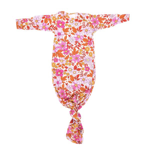 Wild Child Floral Knotted Gown - oh-honey-children's-boutique