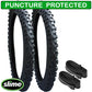 Bob Revolution Pro replacement tyres and inner tubes for the rear wheels - 16 inch - set of 2 - Heavy Duty - with Slime Protection