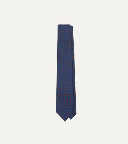 Louis Vuitton Monogram Gradient Tie Navy Silk