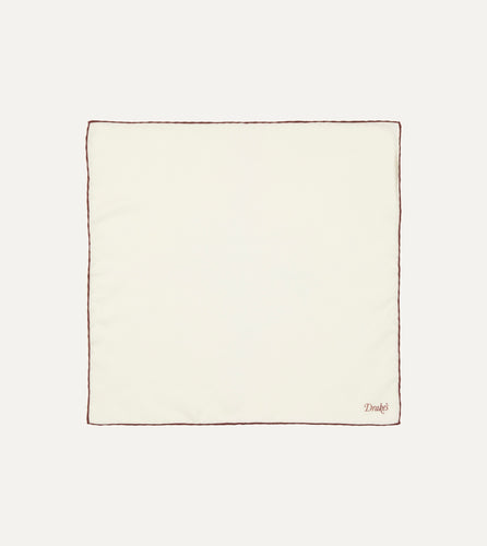 Essential White Linen Pocket Square by Proper Cloth